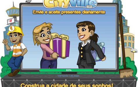 Novas telas de início do CityVille 3