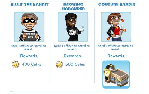 Policiais e bandidos no CityVille - Todos os novos Níveis 10