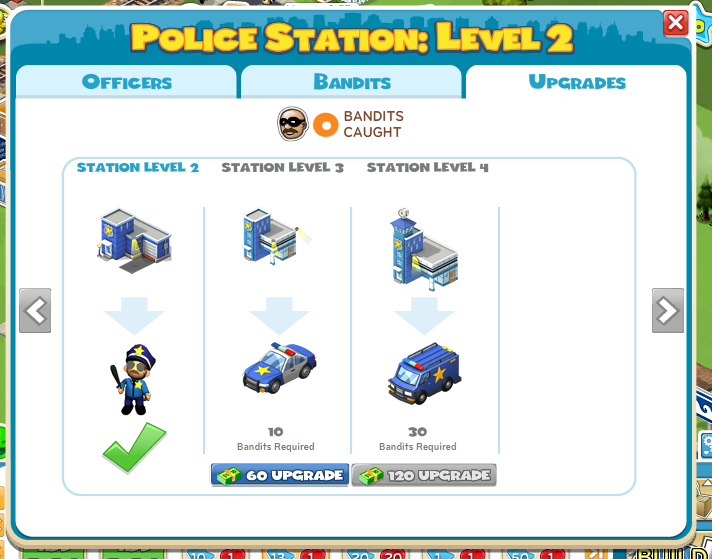 Policiais e bandidos no CityVille - Todos os novos Níveis 13