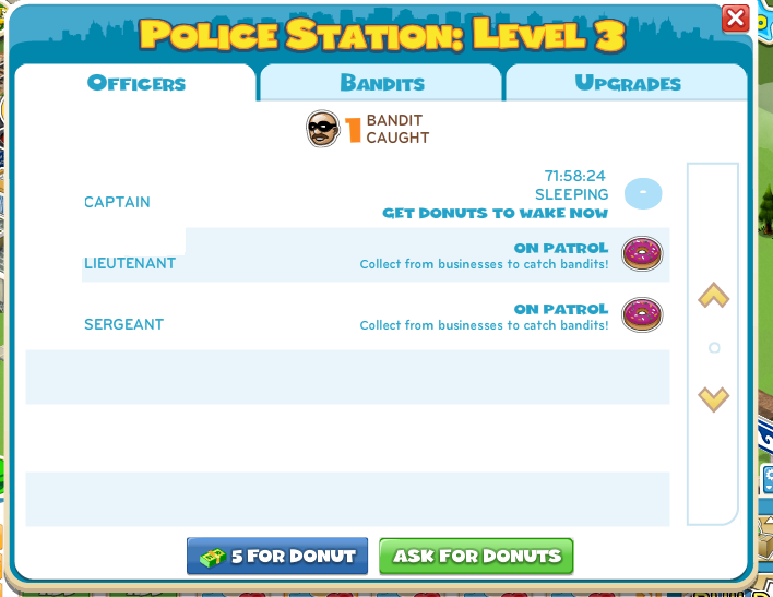 Policiais e bandidos no CityVille - Todos os novos Níveis 7