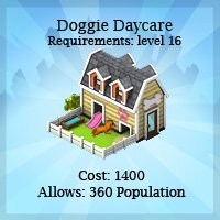 Novo item comunitário: Doggy Day Care