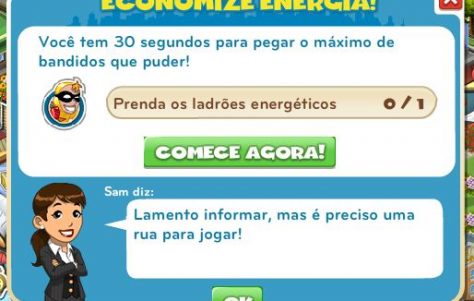 Nova Missão: Economize Energia, prenda os ladrões energéticos!