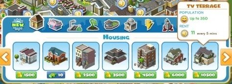 As casas agora tem a capacidade de ampliar população