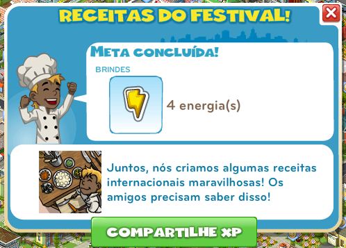 Nova Missão: Receitas do Festival! 2