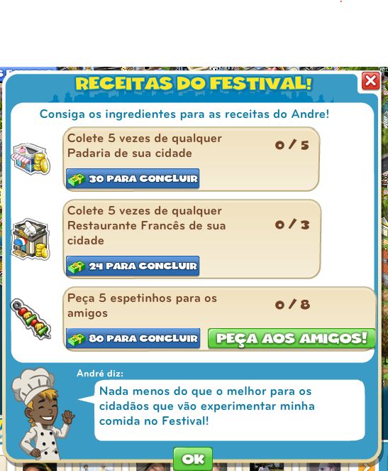Nova Missão: Receitas do Festival! 3