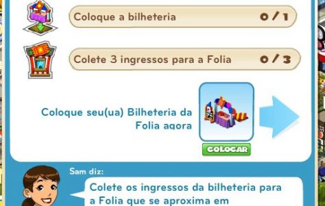 Nova Missão: Coloque uma Bilheteria