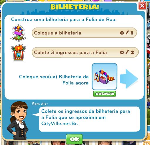 Nova Missão: Coloque uma Bilheteria 1