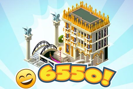 Materiais para o palácio veneziano do CityVille