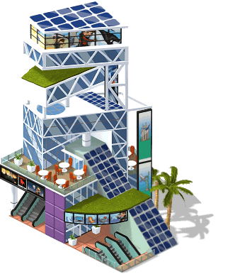 Shopping Solar nivel 3 dicas cityville - Materiais: Links para construir e melhorar o Shopping Solar!