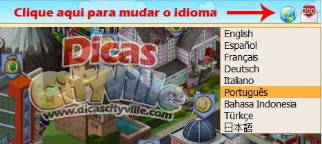 Tutorial Como alterar o idioma do meu CityVille - Tutorial: Como alterar o idioma do meu CityVille?