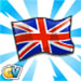 bandeiras britanicas - Materiais: Folhas de chá e bandeiras britânicas!