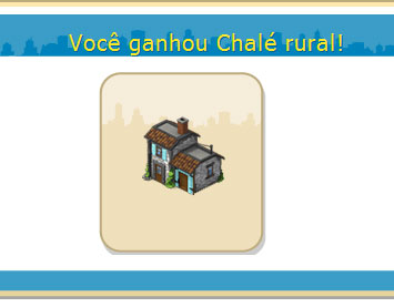 presente chale rural - Presente: Aqui está um novo grande para Cityville: Chalé rural grátis!