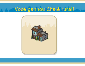 Presente: Aqui está um novo grande para Cityville: Chalé rural grátis!