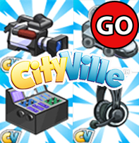 Pega agora os materiais da nova Torre da televisão do CityVille Downtown!