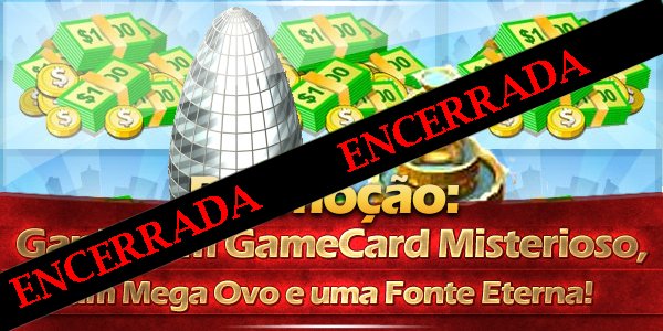 Promoção Encerrada: Ganhe um GameCard Misterioso, um Mega Ovo e uma Fonte Eterna!