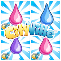 goutte deau cityville - Materiais: Gotas de chuva para CityVille!