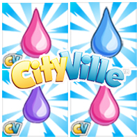 Materiais: Gotas de chuva para CityVille!