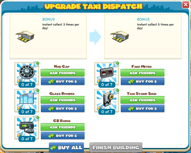 Guia tutorial do táxis no CityVille 9