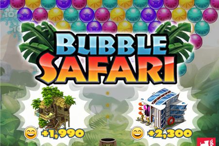 Materias e metas da nova promoção “Bubble Safari” no CityVille