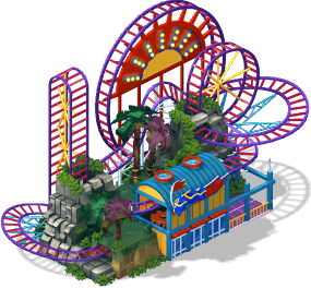 roller coaster mega buildableL6 SW - Consiga os Materiais da Montanha-Russa do CityVille + Metas !