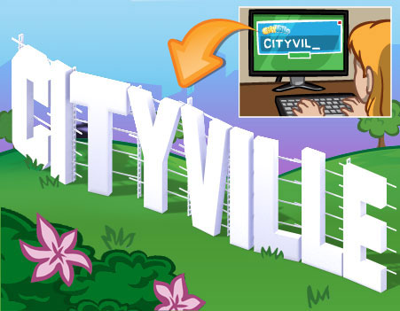 Peça os materiais do cartaz de letras gigante no CityVille