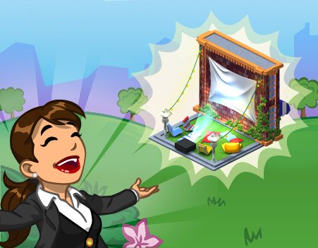 Novidade CityVille: Novo Cinema ao ar livre ! 3