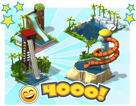 Materiais e metas do Parque Aquático do CityVille 1