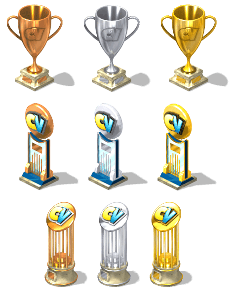 trofeos do dicas cityville - Notícias: Em breve novos troféus no CityVille !