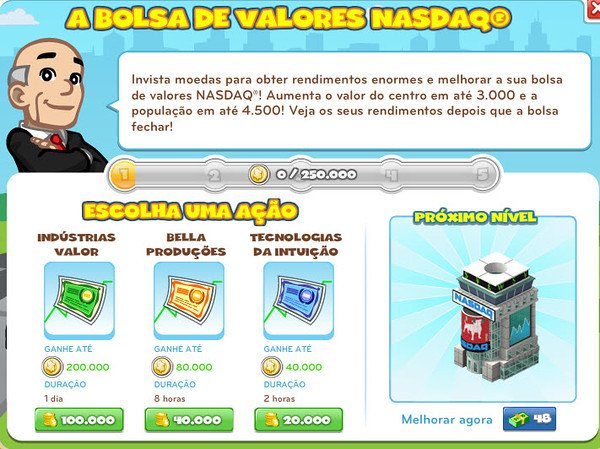 Guia Tutorial: Bolsa de Valores NASDAQ do CityVille ! 5