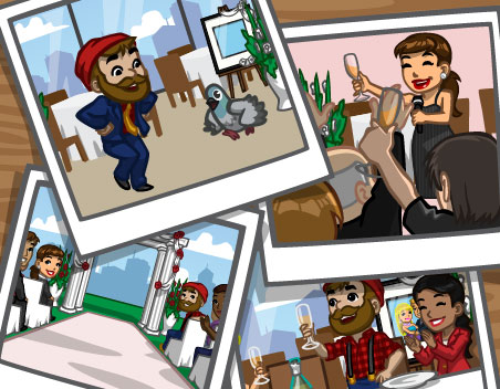 Materiais CityVille: O estudio de fotografias 3