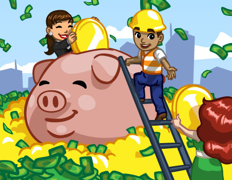 Novidades: Nova caixa forte cofrinho do CityVille ! 1