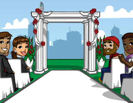 Materiais CityVille: Celebração do casamento do ano