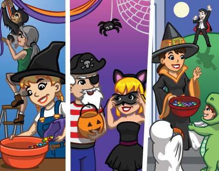 Materiais CityVille: Feliz Halloween ato 3 parte 1 e 2 1