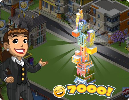 Material CityVille: Novo arranha-céu Praça celestial