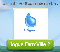 FarmVille 2: Ganhe 1 Água grátis hoje dia 27 de Outubro