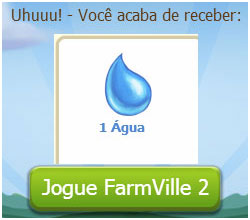 FarmVille 2: Ganhe 1 Água grátis hoje dia 21 de Outubro