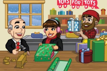 CityVille: Materiais das novas metas Toys For Tots