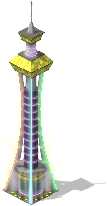 mun night time space needleL6 SW 1 - Material CityVille: Obelisco Espacial Noturno