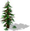 deco holiday tree L1 SW - Materiais CityVille: A árvore de Natal