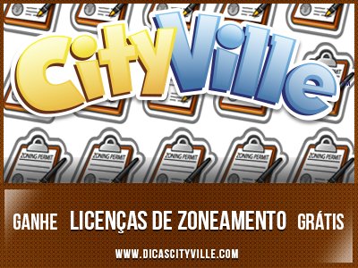 CityVille: Ganhe 1 licença de zoneamento 18-06-13