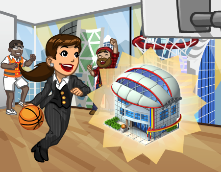 Announcement2 basketball complex - CityVille: Missões da Saga de Basquete: Centro de Treinamento