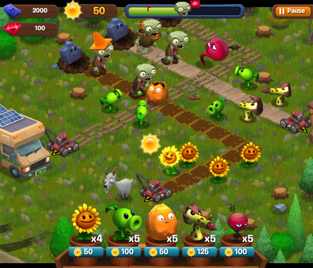 plantsvszombies facebook - Plants vs. Zombies Adventures é o novo game exclusivo para Facebook
