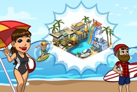 CityVille – Materiais do Resort de Praia