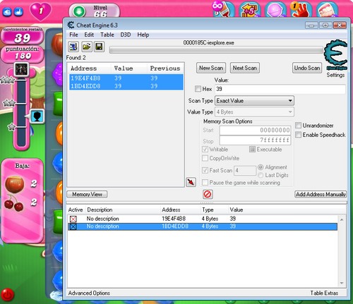 Cheat Engine Candy Crush 3