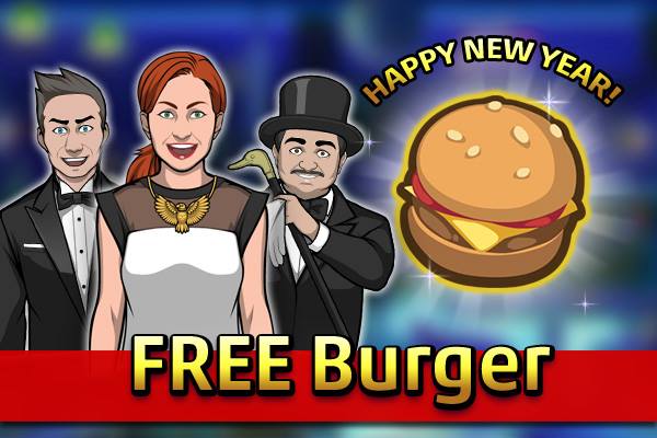 1511287 417690775050086 767794445 n - Feliz Ano Novo com Hambúrguer grátis no Criminal Case