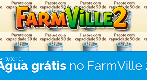 Consiga água grátis e ilimitada no FarmVille 2