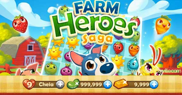 Farm Heroes Saga Feijoes Magicos Barras de Ouro Infinitas e todos os boosters - Farm Heroes Saga: Feijões Mágicos, Barras de Ouro Infinitas e todos os boosters